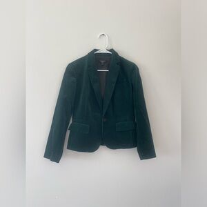 Talbots Green Velvet Blazer